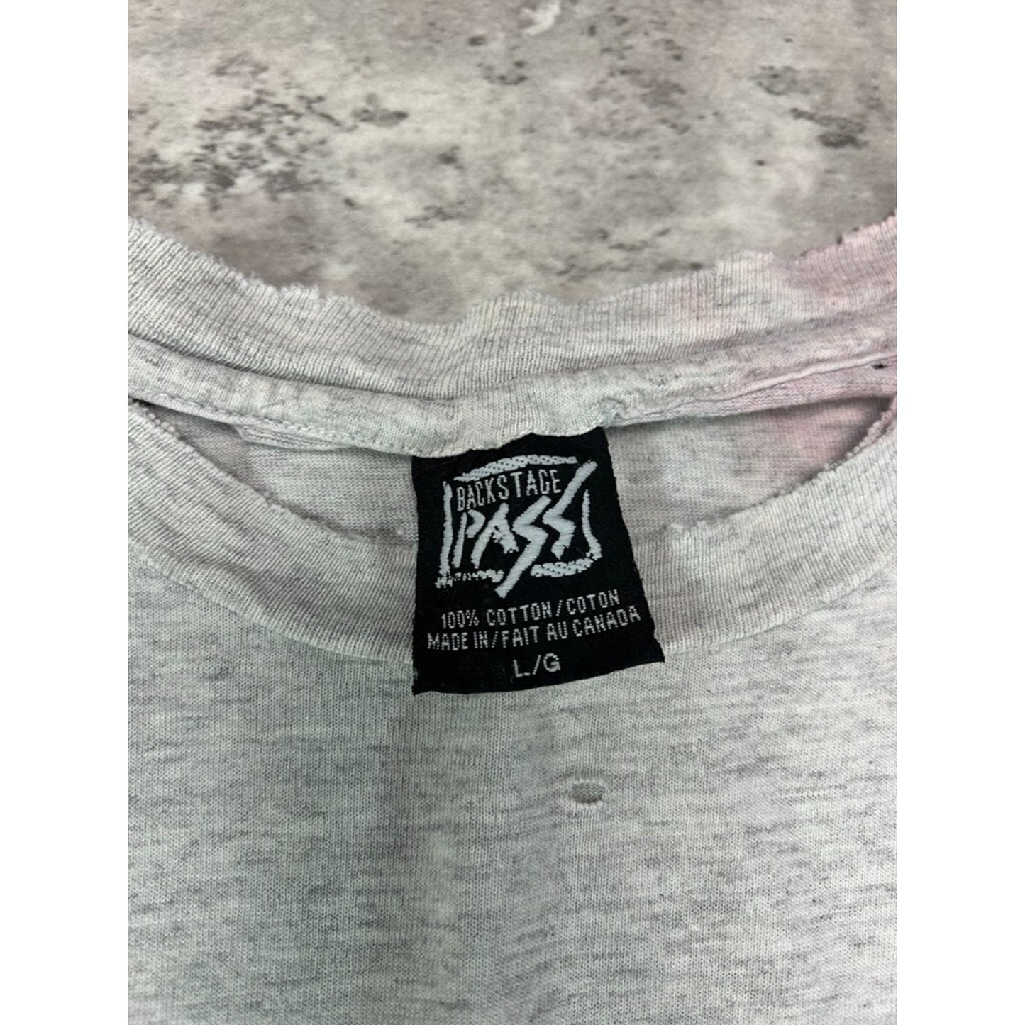 Vintage 1995 The Beatles Rock Music Graphic Band T-Shirt Size Large Gray