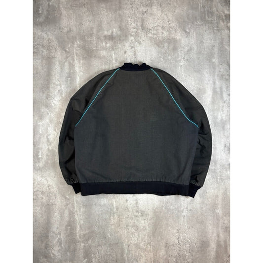 Vintage David James Fleece Lined Aztec Canvas Workwear Jacket Size XL