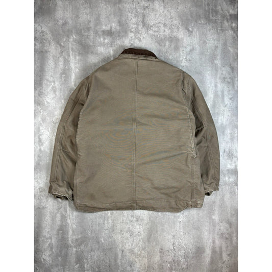 Vintage Carhartt Fleece Lined Canvas Workwear Arctic Jacket Size XL