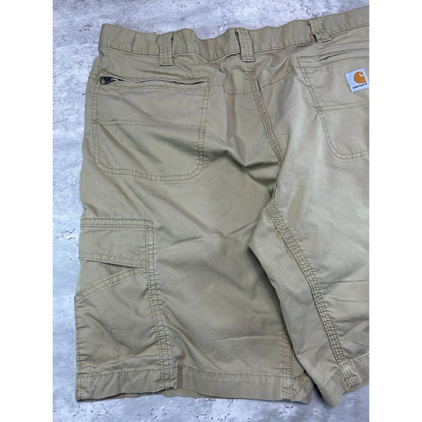 Carhartt Relaxed Fit Canvas Workwear Cargo Shorts Size 38 Beige