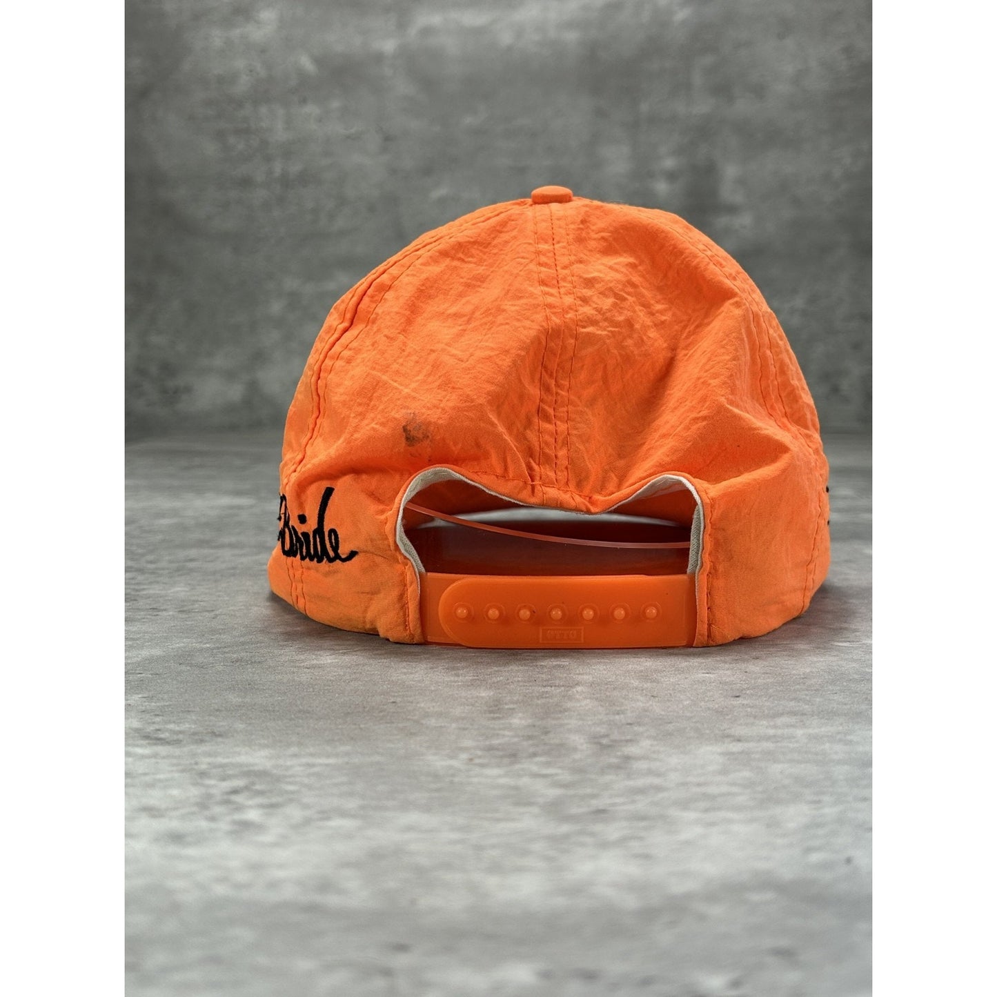 Vintage 90s Chicago Bears Embroidered Logo Snapback Hat OSFA Orange