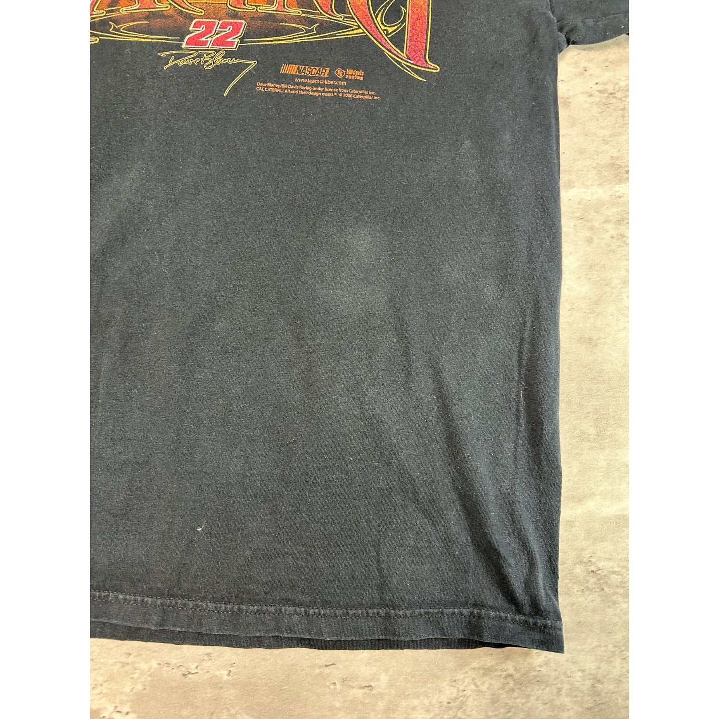 Vintage Dave Blaney #22 Cat Racing Nascar Long Sleeve T-Shirt Size Medium