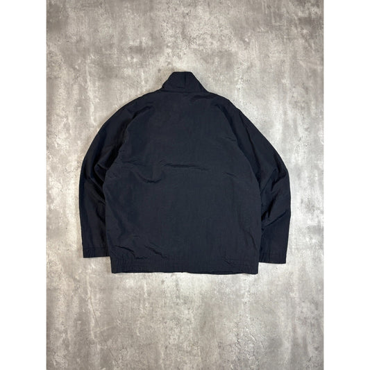 Vintage 80s/90s Fila Full Zip Nylon Windbreaker Jacket Size XL Black