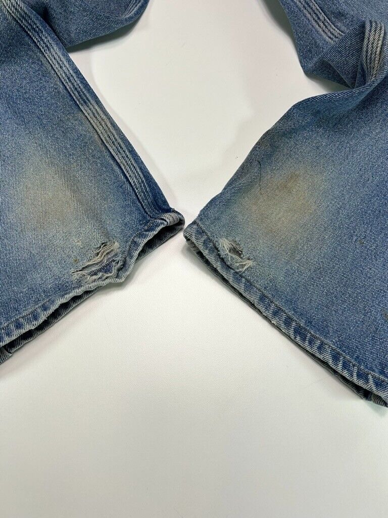 Vintage Carhartt Medium Wash Denim Workwear Pants Size 37