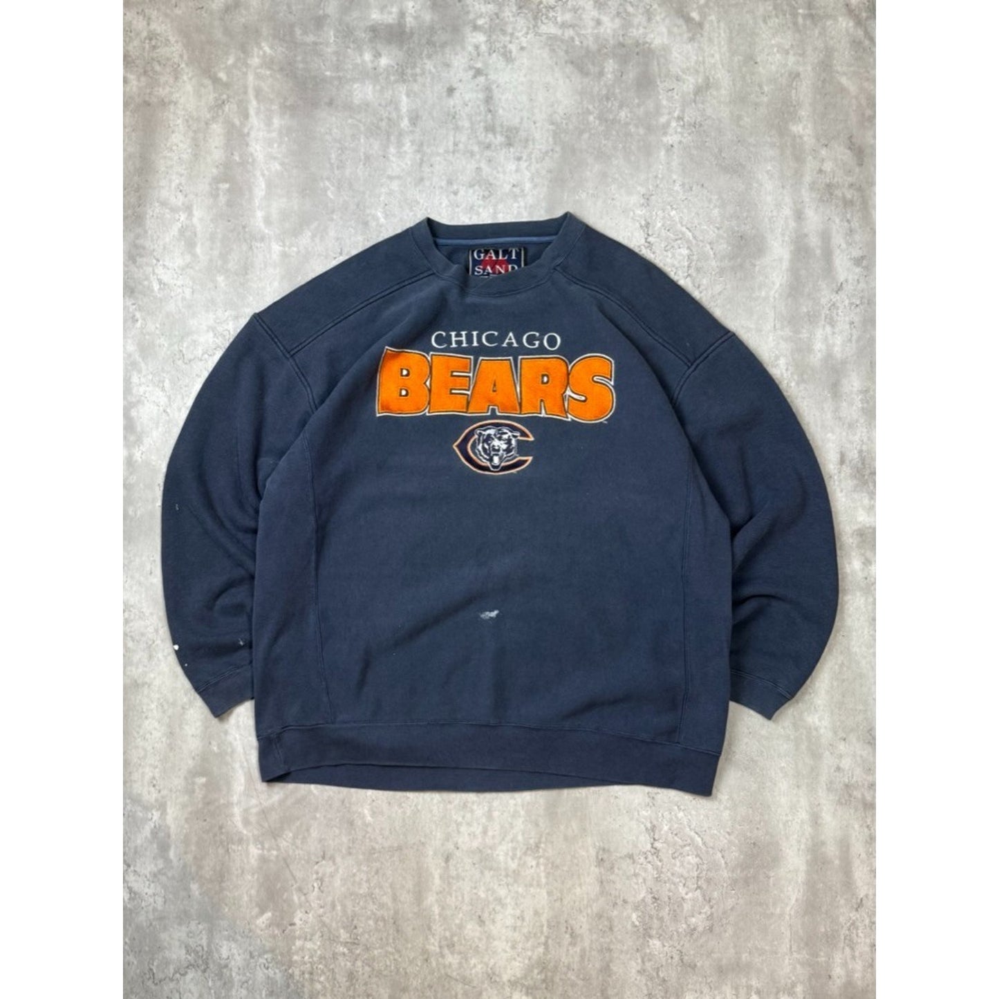 Vintage Chicago Bears NFL Embroidered Spellout Football Sweatshirt Size XL