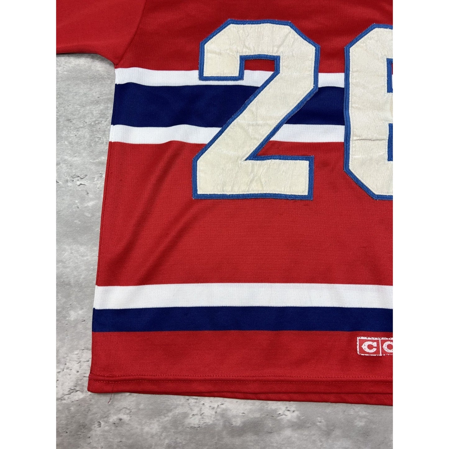 Vintage 90s Mats Naslund #26 Montreal Canadiens NHL CCM Jersey Size Medium
