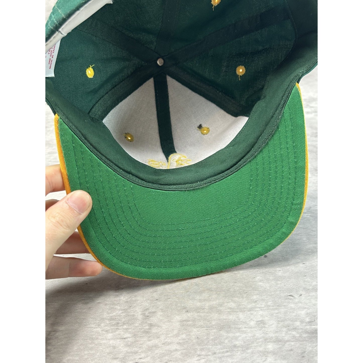 Vintage 90s Oakland Athletics MLB Embroidered Logo Snapback Hat OSFA