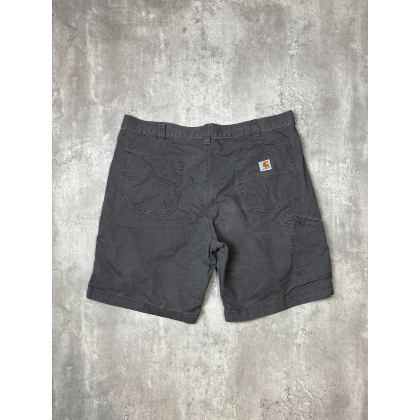 Carhartt Relaxed Fit Canvas Workwear Five Pocket Shorts Size 40 Gray