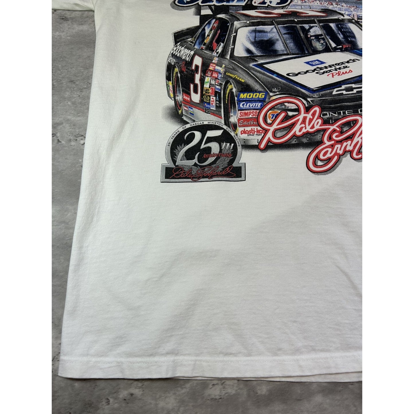 Vintage 1999 Dale Earnhardt #3 Nascar 600 Consecutive Starts T-Shirt Size Large