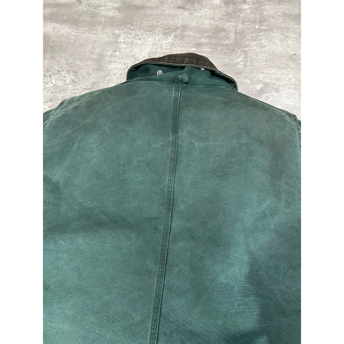 Vintage Carhartt Quilted Lined Canvas Workwear Arctic Jacket Size XL Green