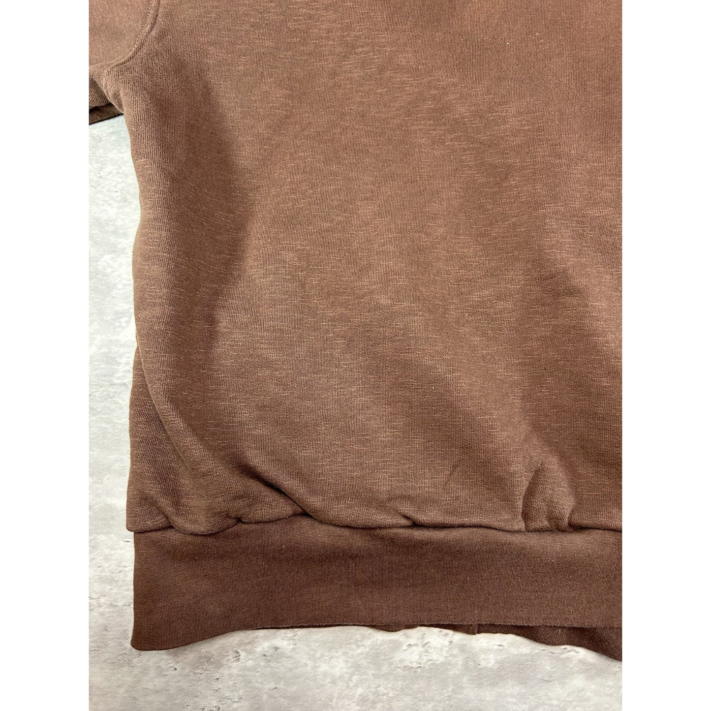 Vintage Tru-Fit Thermal Lined Full Zip Hooded Sweatshirt Size XL Brown