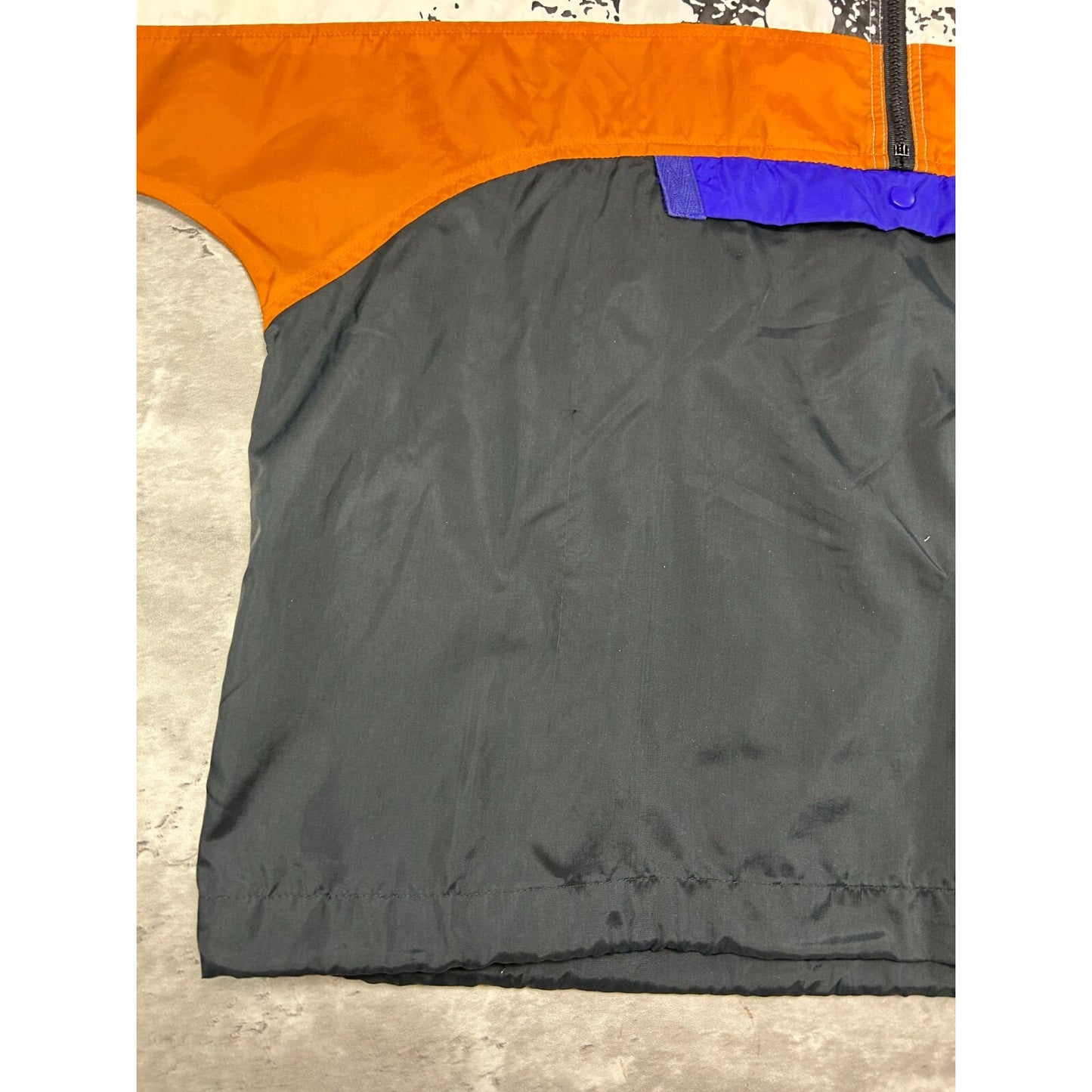 Vintage 80s/90s Nike Graphic Print 1/2 Zip Windbreaker Jacket Size Large