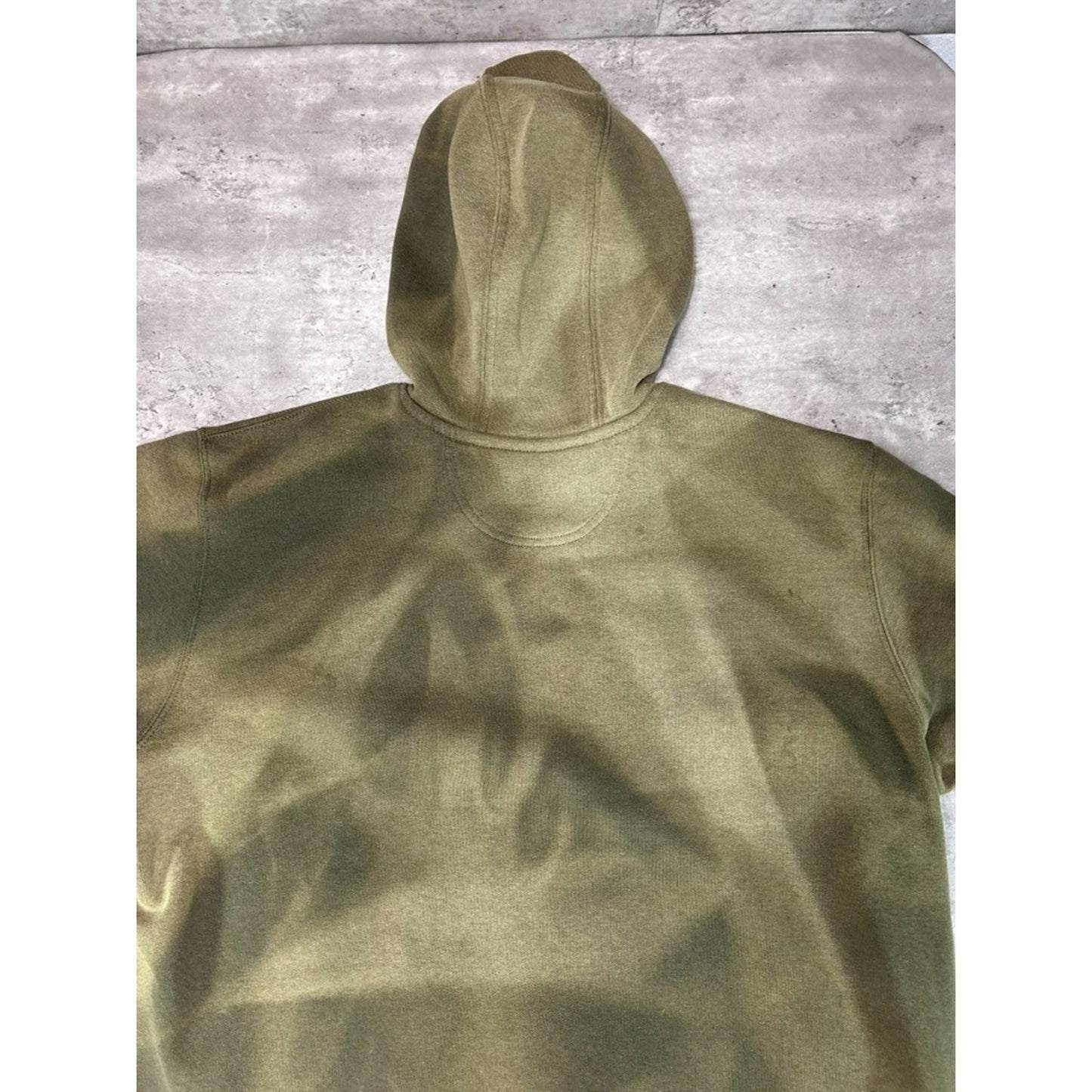 Vintage Carhartt Distressed Embroidered Patch Pullover Hooded Sweatshirt Size XL