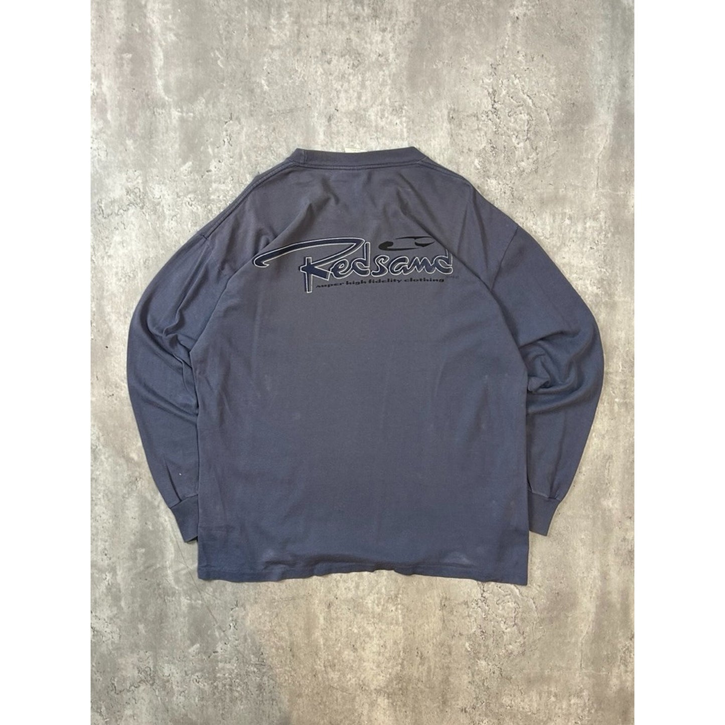 Vintage Y2K Redsand Surf Co Spellout Graphic Long Sleeve T-Shirt Size Large