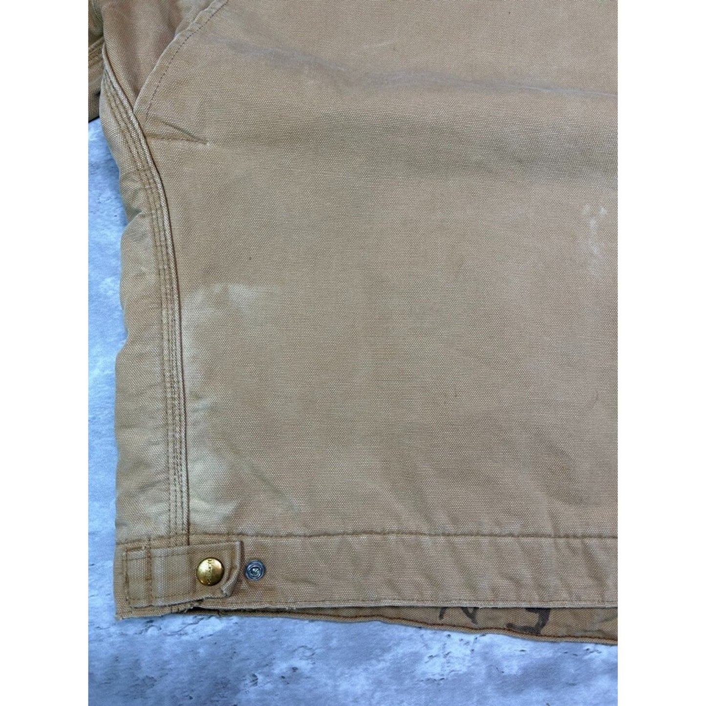 Vintage 90s Carhartt Blanket Lined Canvas Workwear Detroit Jacket Size XL