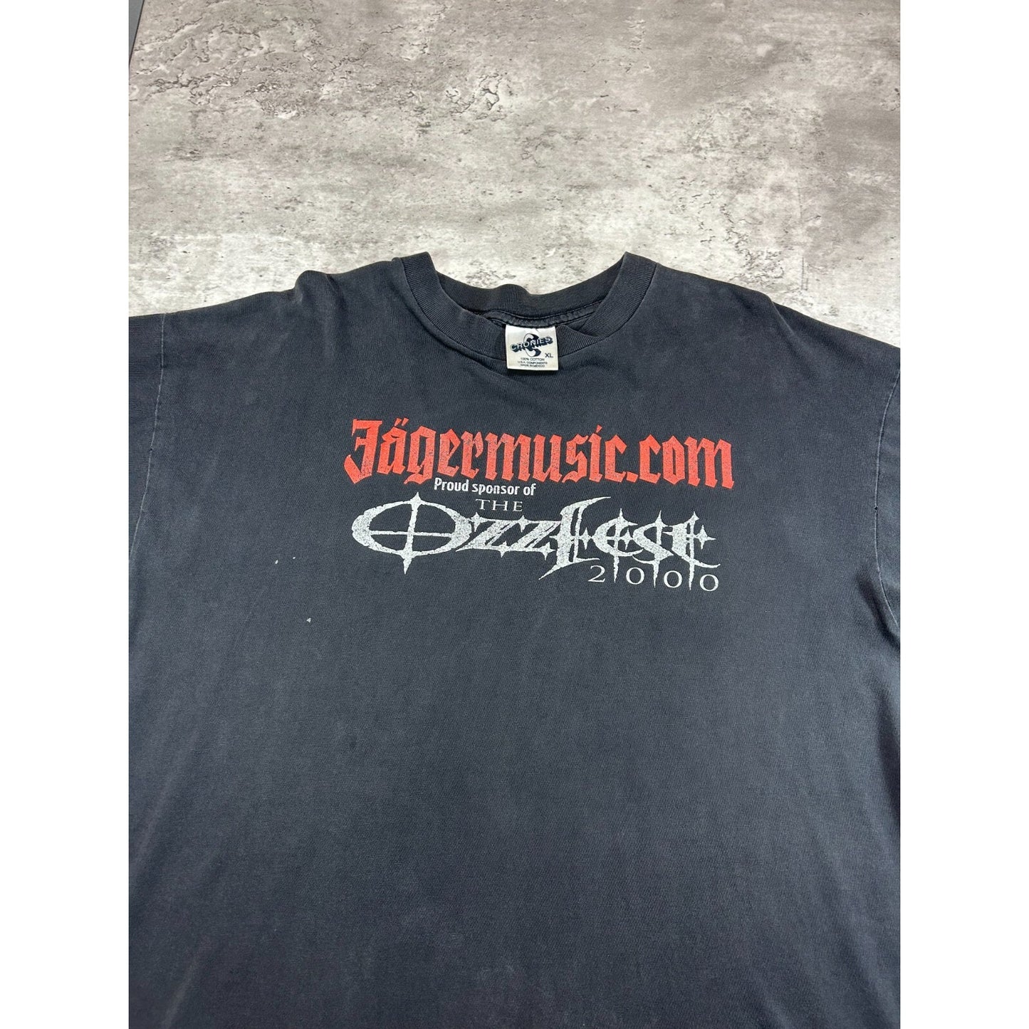 Vintage 2000 Jagermusic Ozzfest Ozzie Osbourne Rock Music T-Shirt Size XL