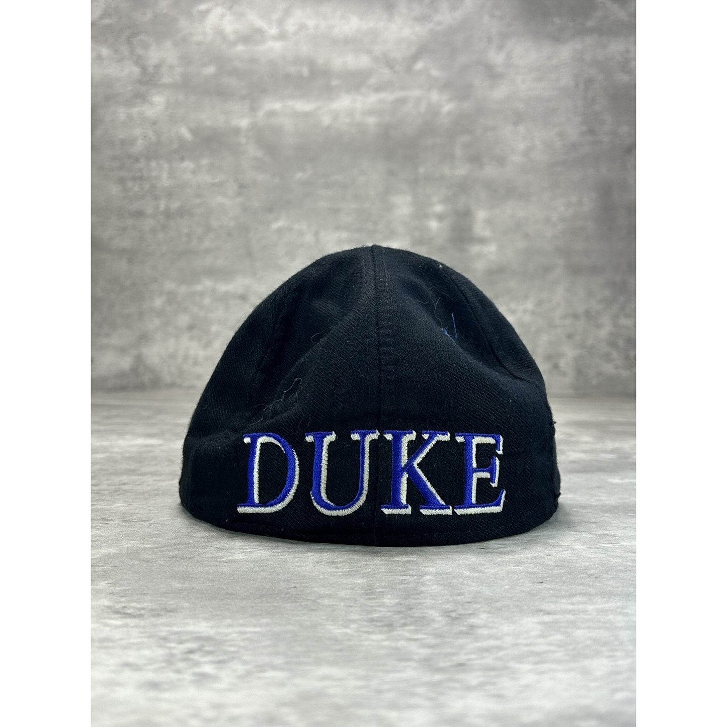 Vintage 90s Duke Blue Devils NCAA Embroidered Logo Fitted Hat Size 7
