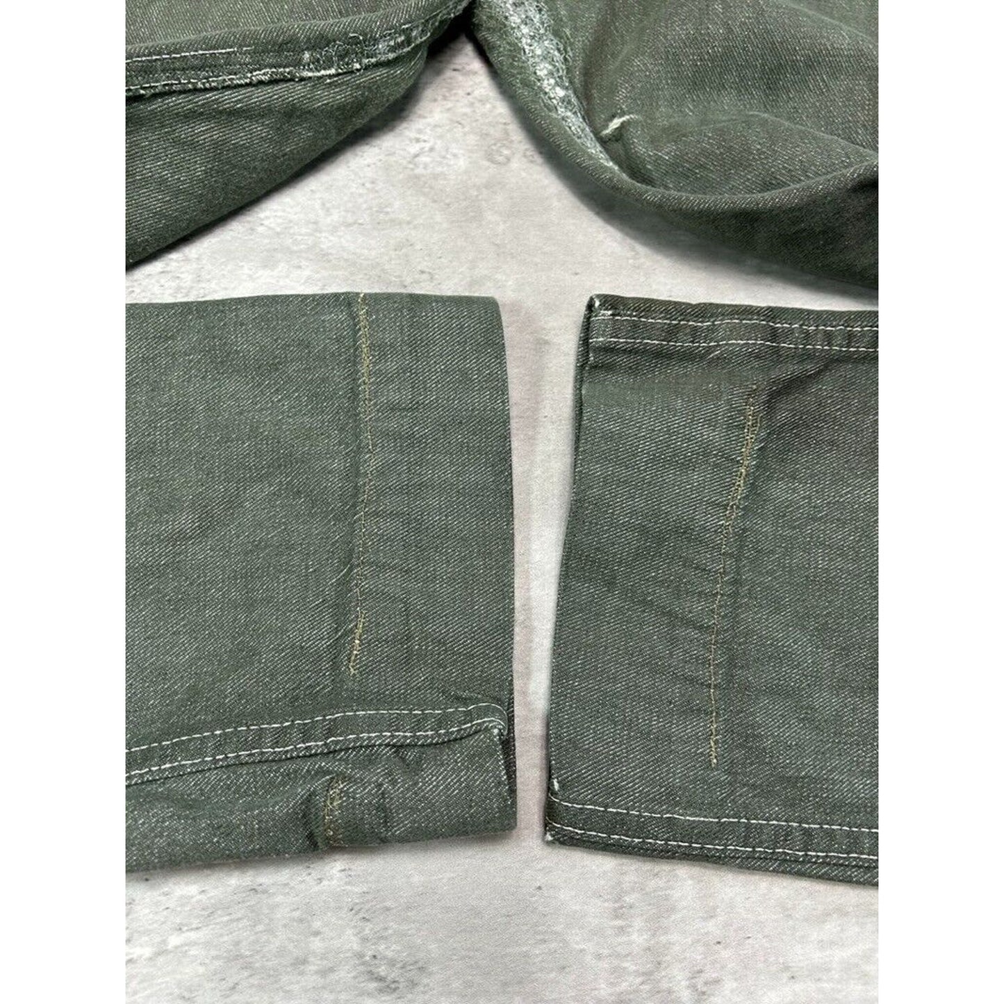 Vintage 1960s Wrangler Western Denim Trouser Pants Size 30 Green
