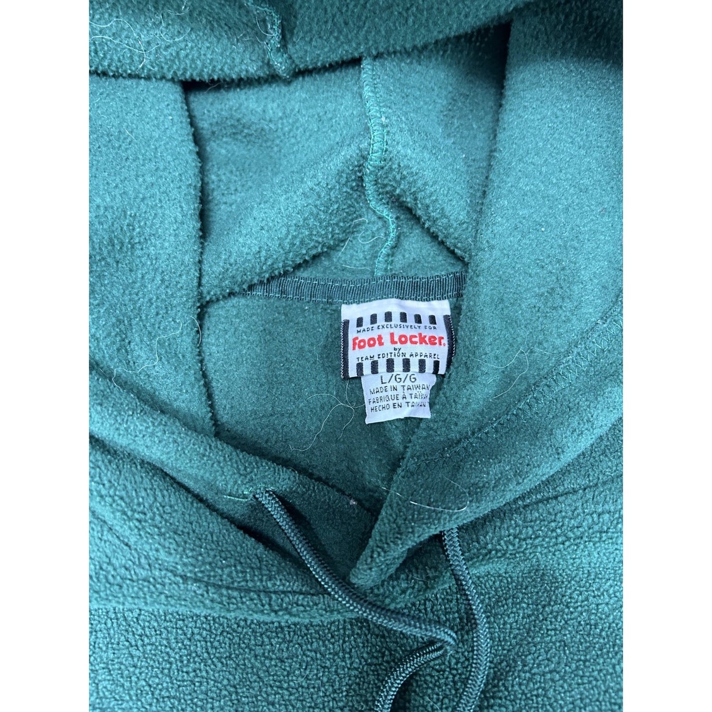 Vintage Miami Hurricanes NCAA Embroidered Fleece Hooded Sweatshirt Size Large