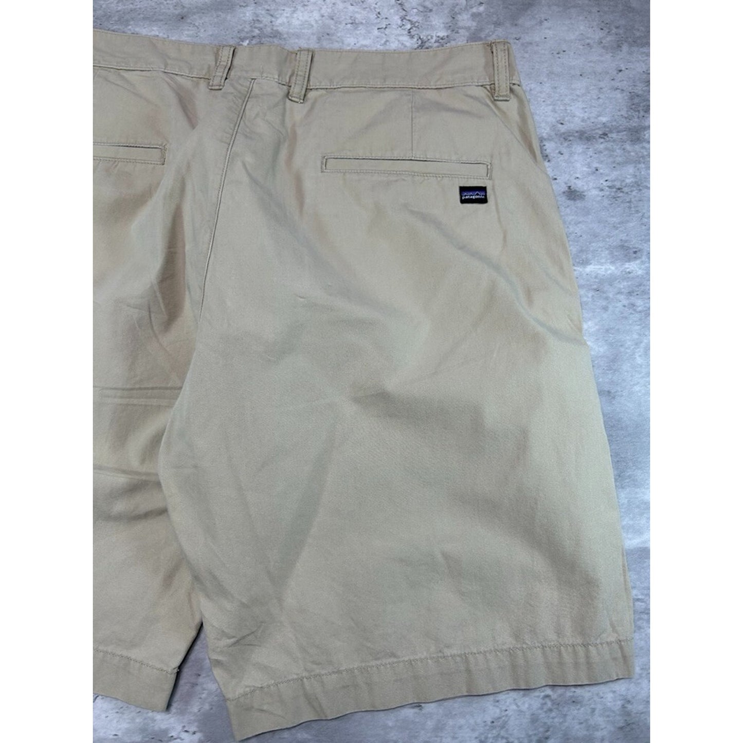 Vintage Patagonia Chino Style Khaki Hiking Shorts Size 36 Beige