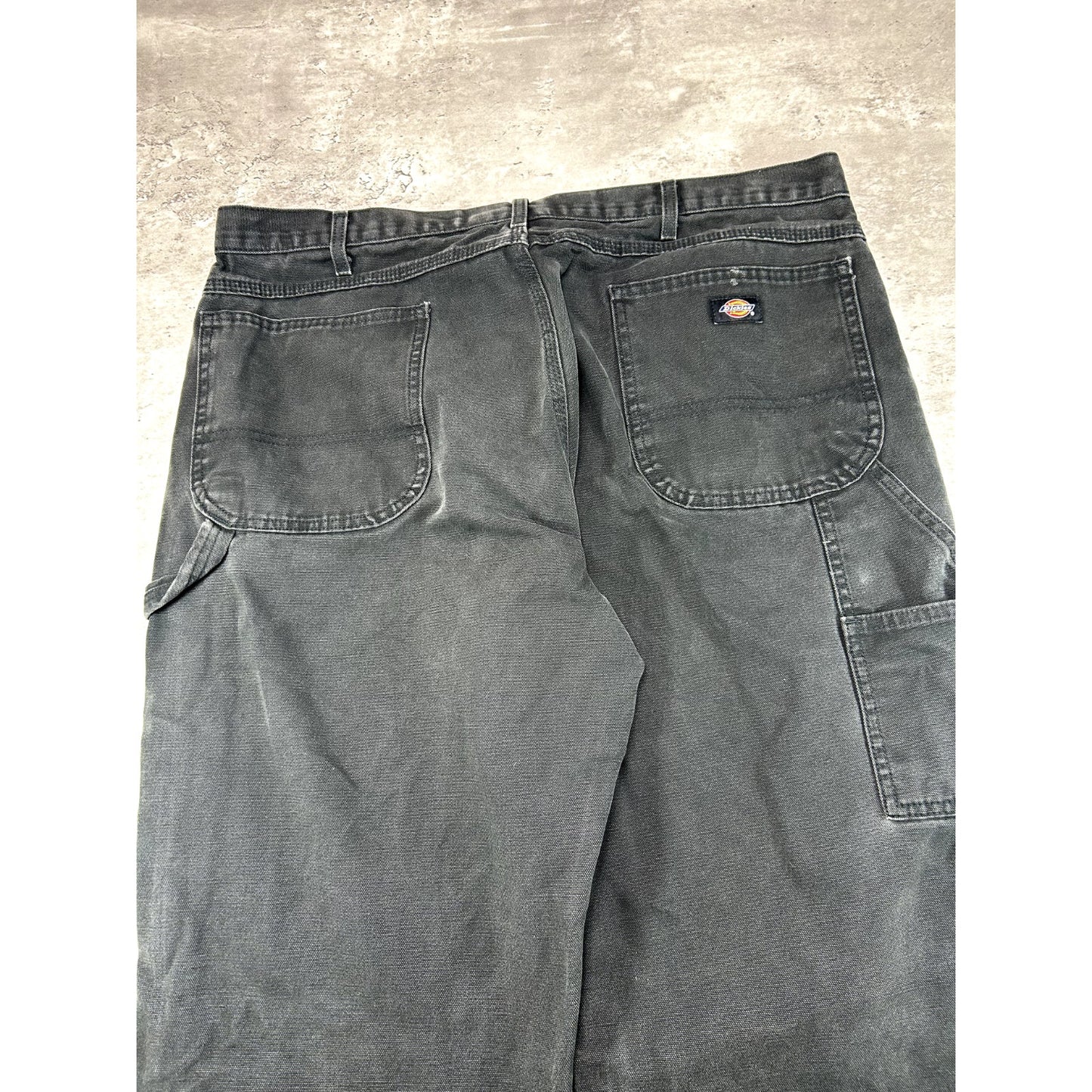 Vintage Dickies Canvas Work Wear Carpenter Pants Size 40W Black
