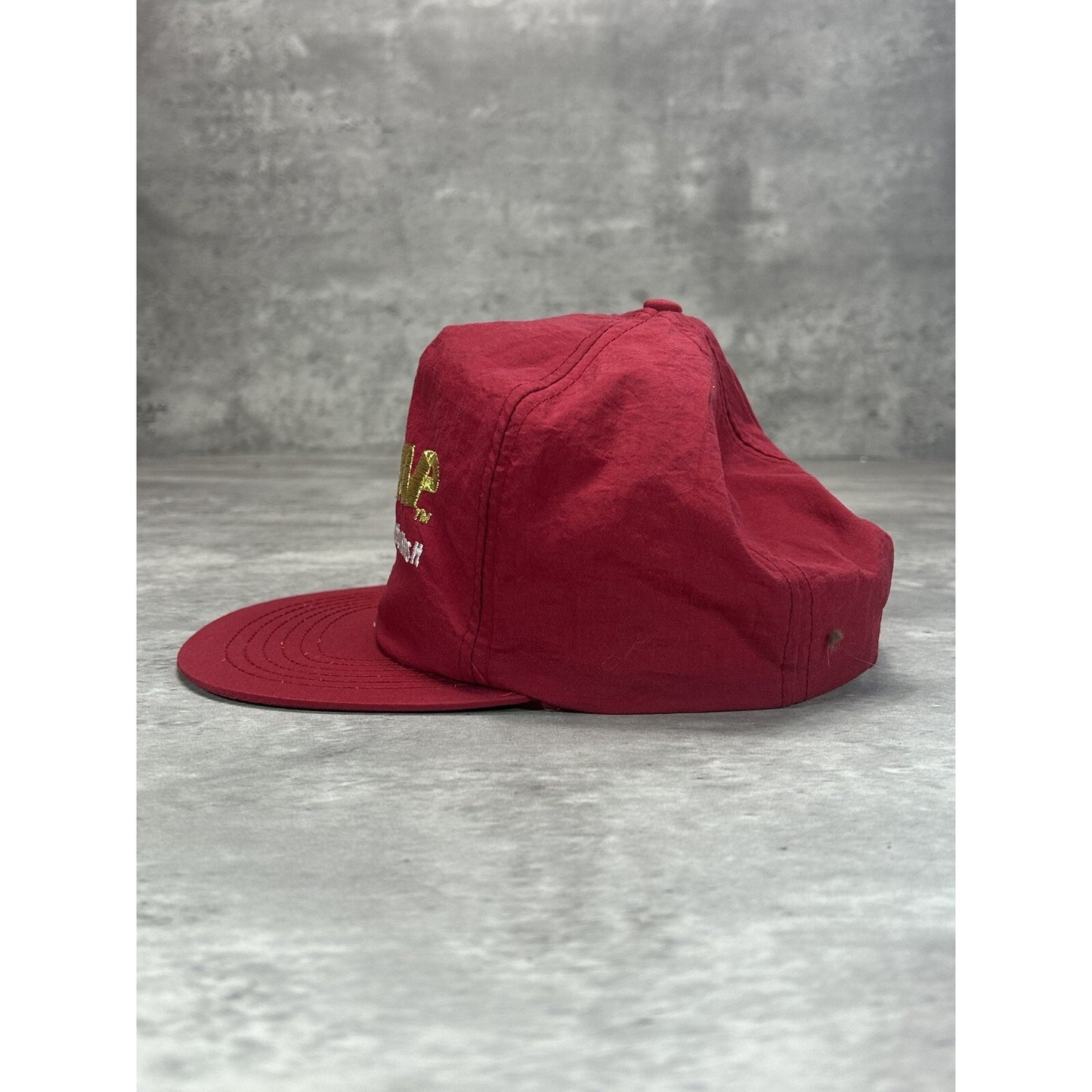 Vintage 90s Winston Cigarettes The Wrap Embroidered Spellout Snapback Hat OSFA