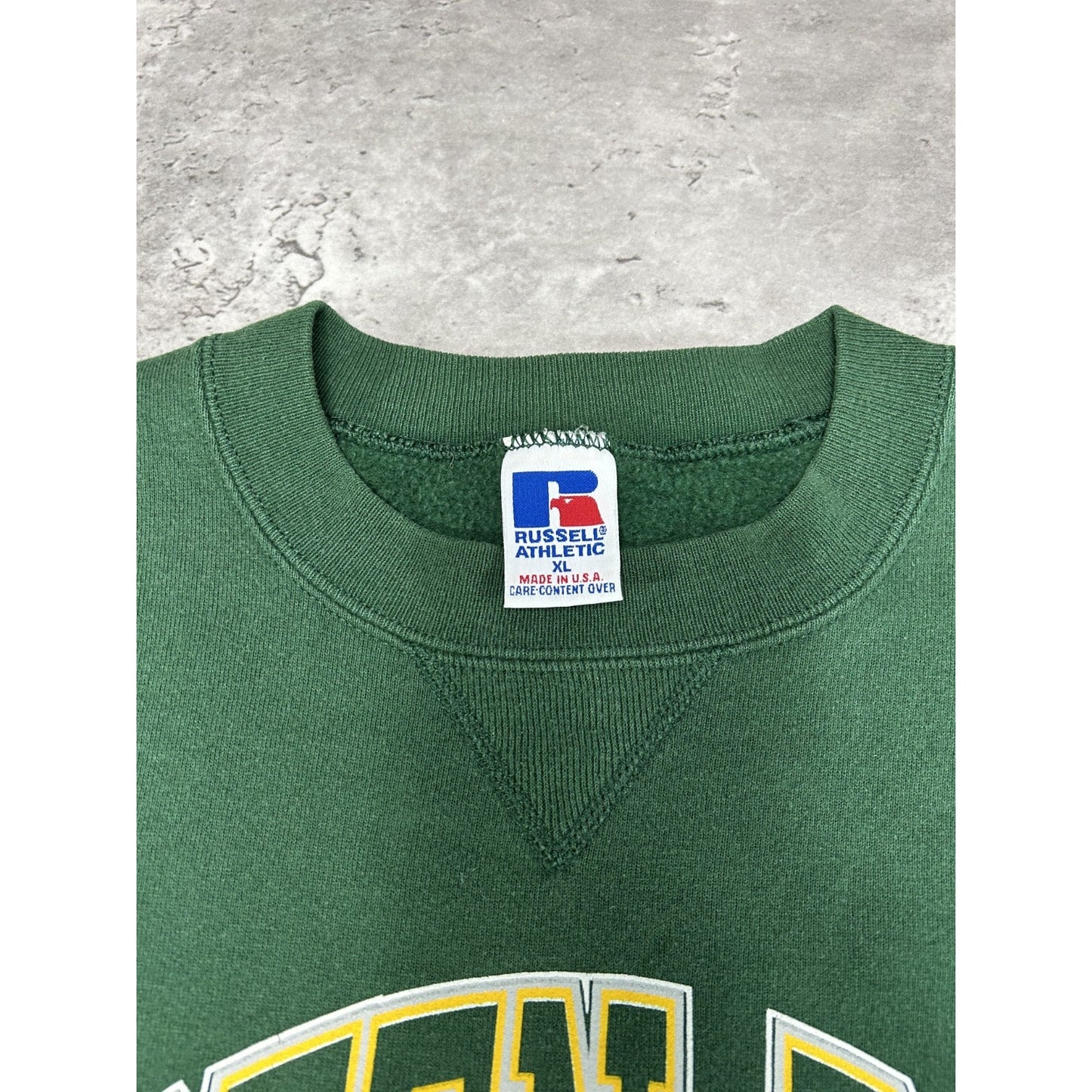 Vintage 1995 Green Bay Packers NFL Graphic Logo Spellout Sweatshirt Size XL