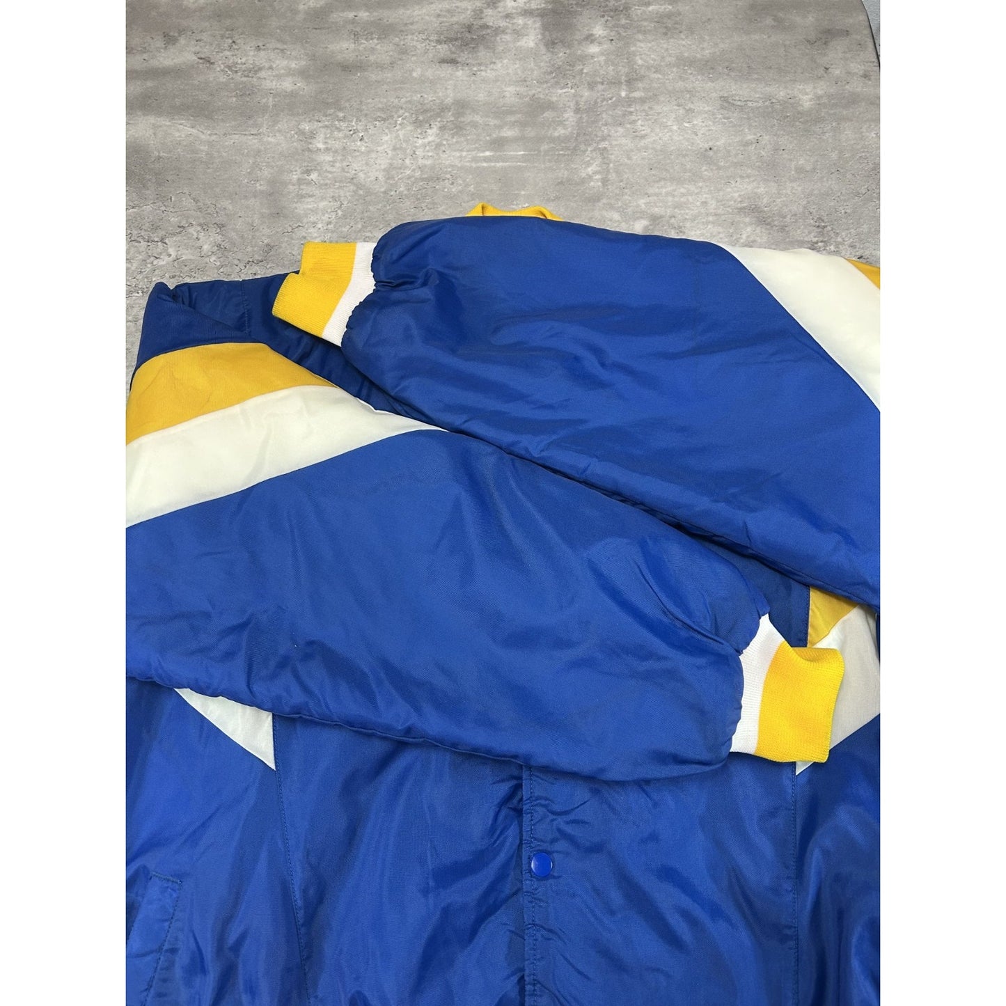 Vintage 90s Roughrider Baseball Embroidered Nylon Varsity Bomber Jacket Size XL