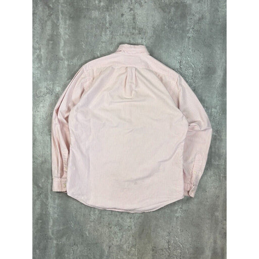 Vintage Polo Ralph Lauren Embroidered Pony Long Sleeve Button Up Shirt Size Medium