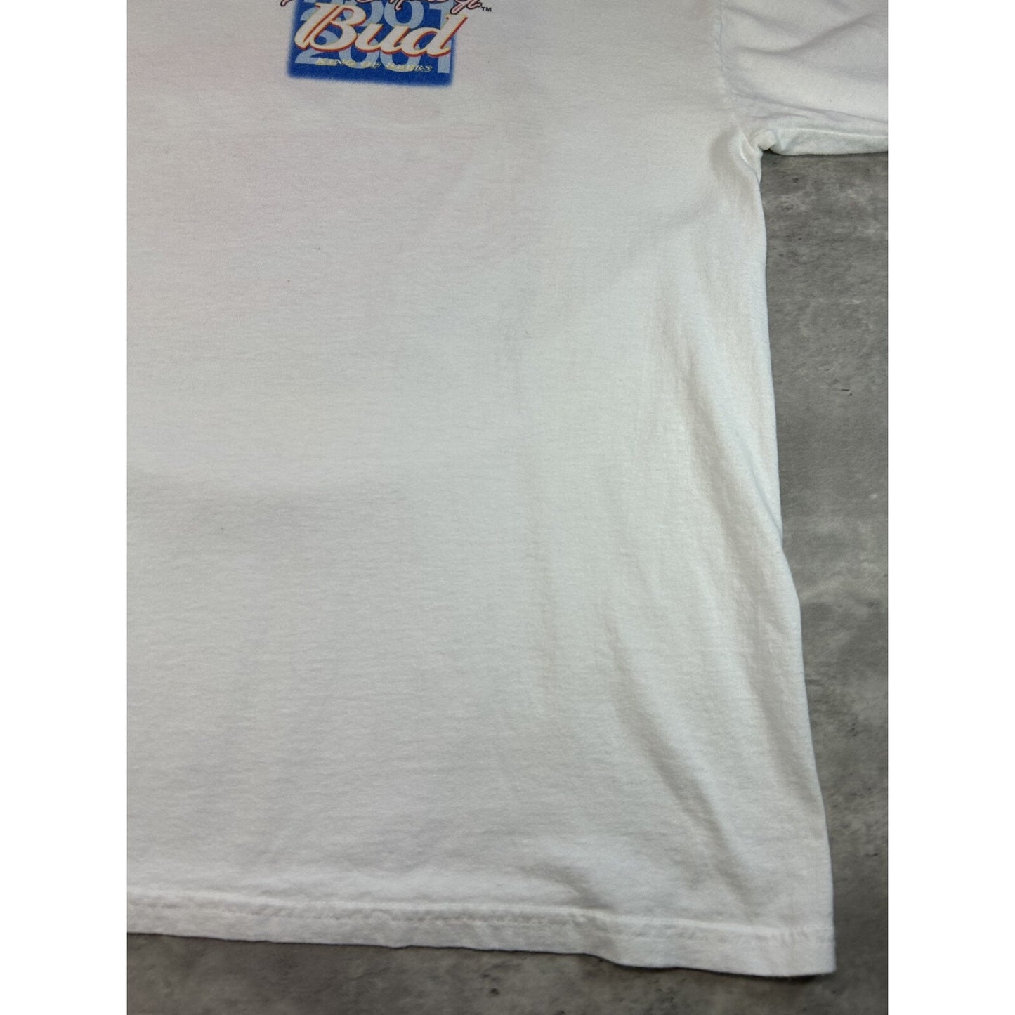 Vintage 90s Dale Earnhardt #8 Budweiser Racing Nascar Graphic T-Shirt Size XL