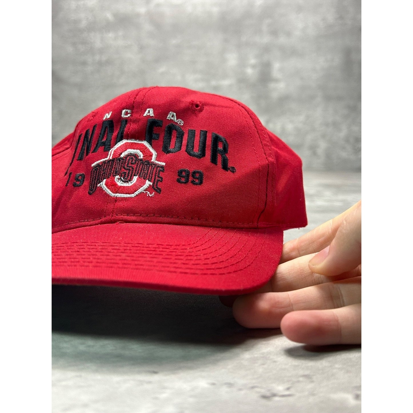 Vintage 1999 Ohio State Buckeyes NCAA Embroidered Spellout Snapback Hat OSFA