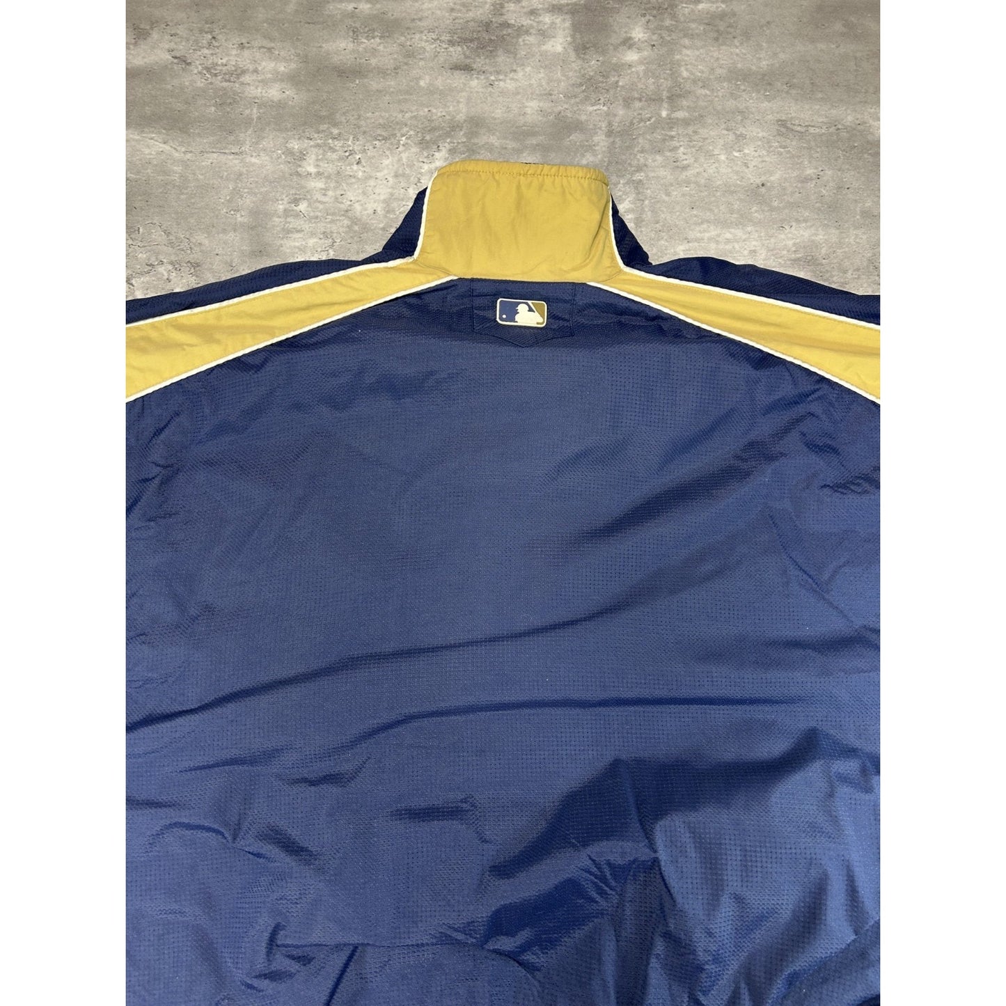 Vintage Milwaukee Brewers MLB Embroidered Logo Full Zip Jacket Size 2XL