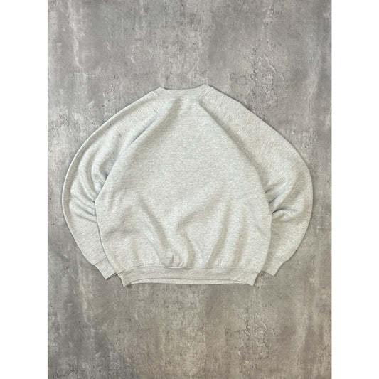 Vintage 90s New York Jets NFL Graphic Spellout Helmet Sweatshirt Size XL