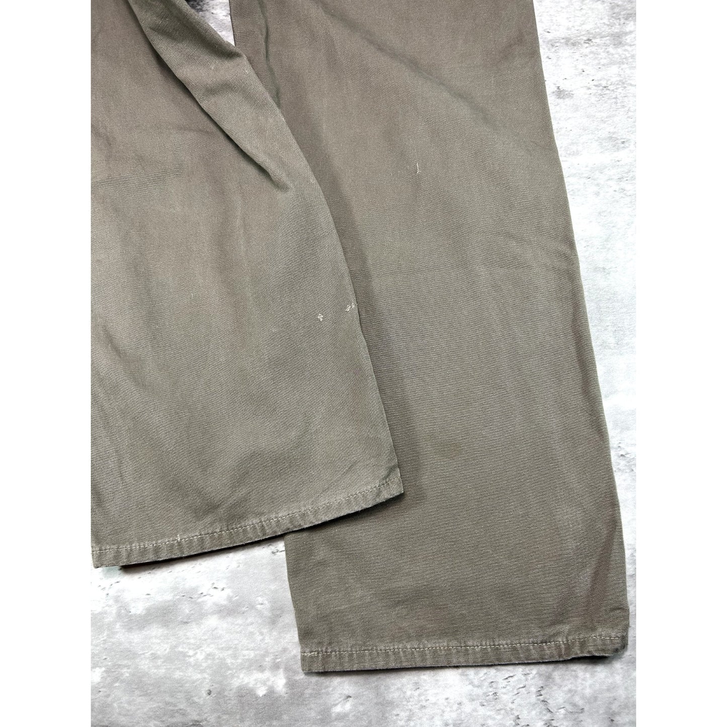 Vintage Carhartt Loose Fit Canvas Work Wear Carpenter Pants Size 36W Brown