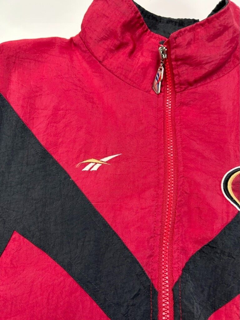 Vintage 1997 San Fransisco 49ers NFL Full Zip Nylon Windbreaker Jacket Size Large