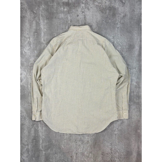 Vintage Polo Ralph Lauren Embroidered Pony Long Sleeve Button Up Shirt Size XL