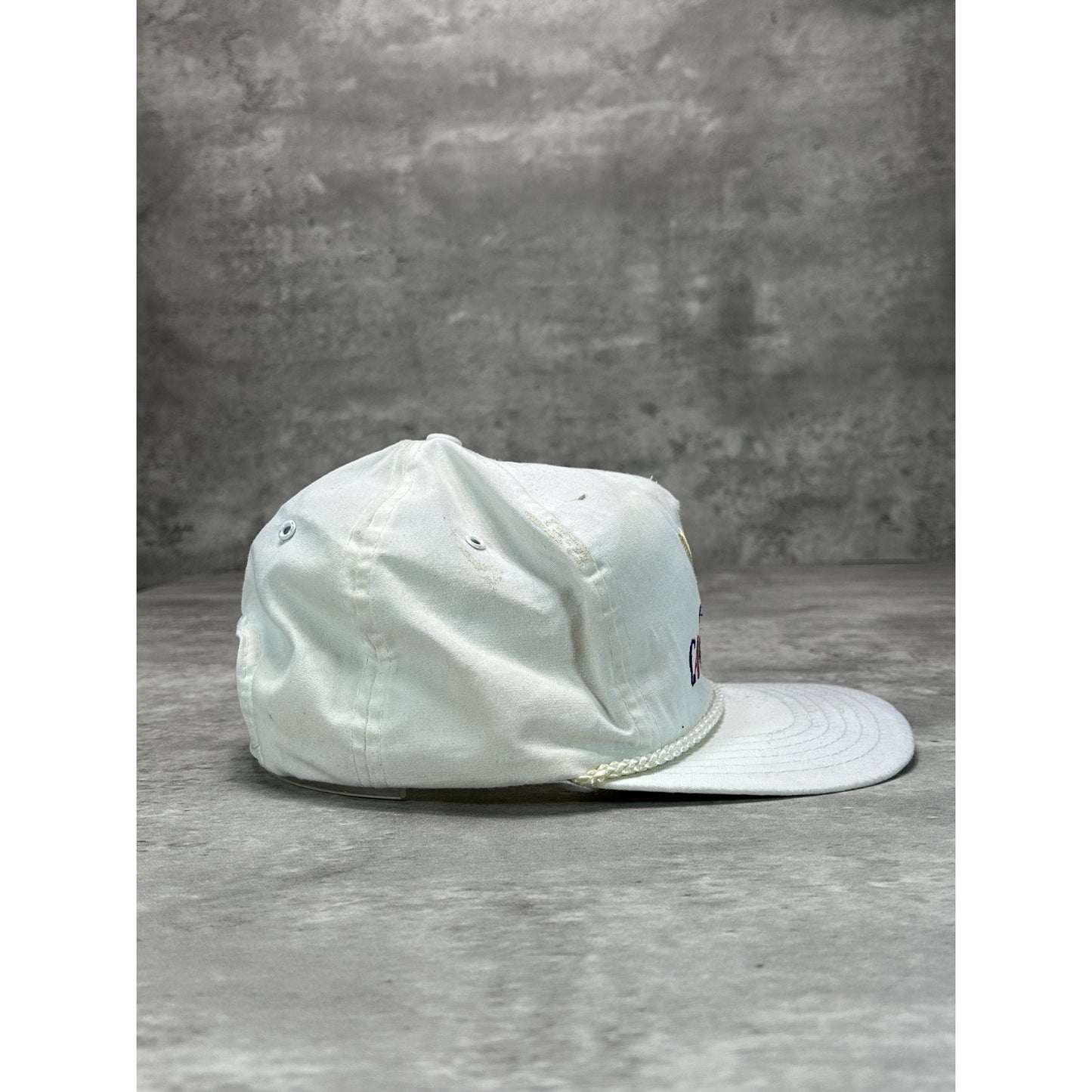 Vintage 90s Molson Canadian Embroidered Spellout Beer Promo Snapback Hat OSFA