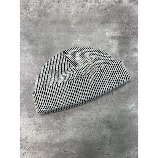 Vintage Nike Embroidered Swoosh Cable Knit Beanie Hat OSFA