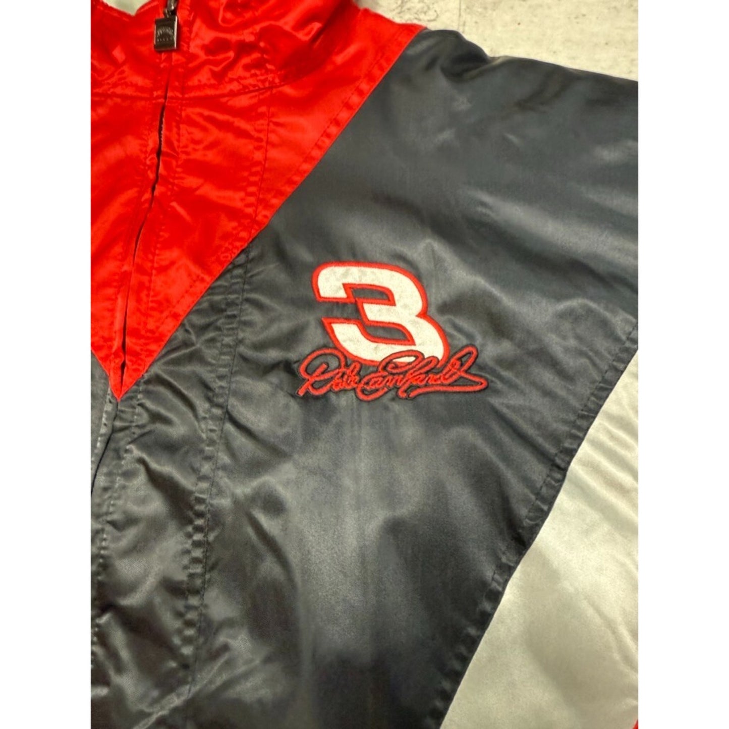 Vintage Dale Earnhardt #3 Nascar Insulated Full Zip Embroidered Jacket Size XL
