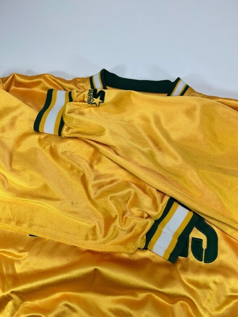 Vintage 90s Green Bay Packers NFL Embroidered Spell Out Starter Jacket Size Large