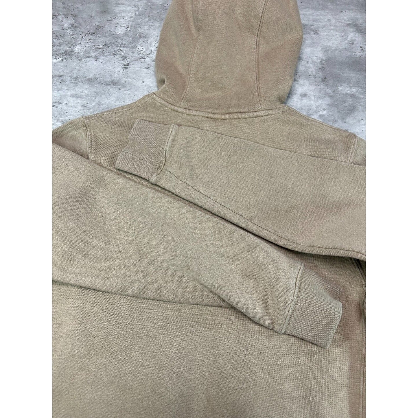 Nike Embroidered Logo Hooded Sweatshirt Size XS Beige