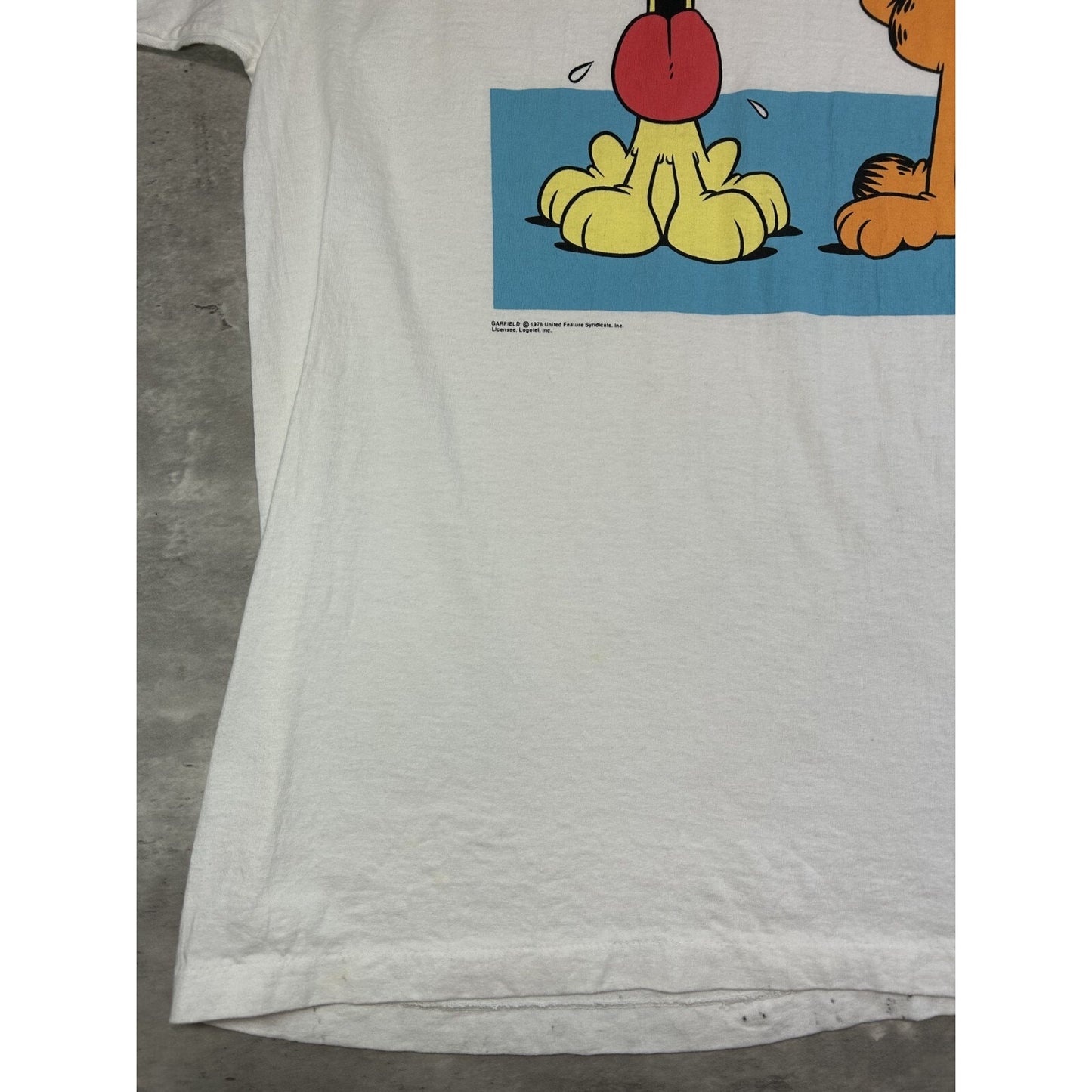 Vintage 90s Garfield Cats Best Friend Cartoon Promo Graphic T-Shirt Size XXL