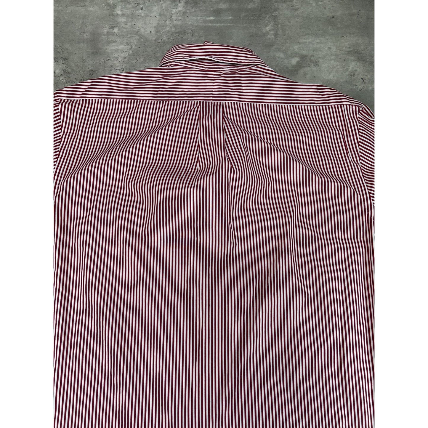 Vintage Polo Ralph Lauren Striped Print Long Sleeve Button Up Shirt Size Large