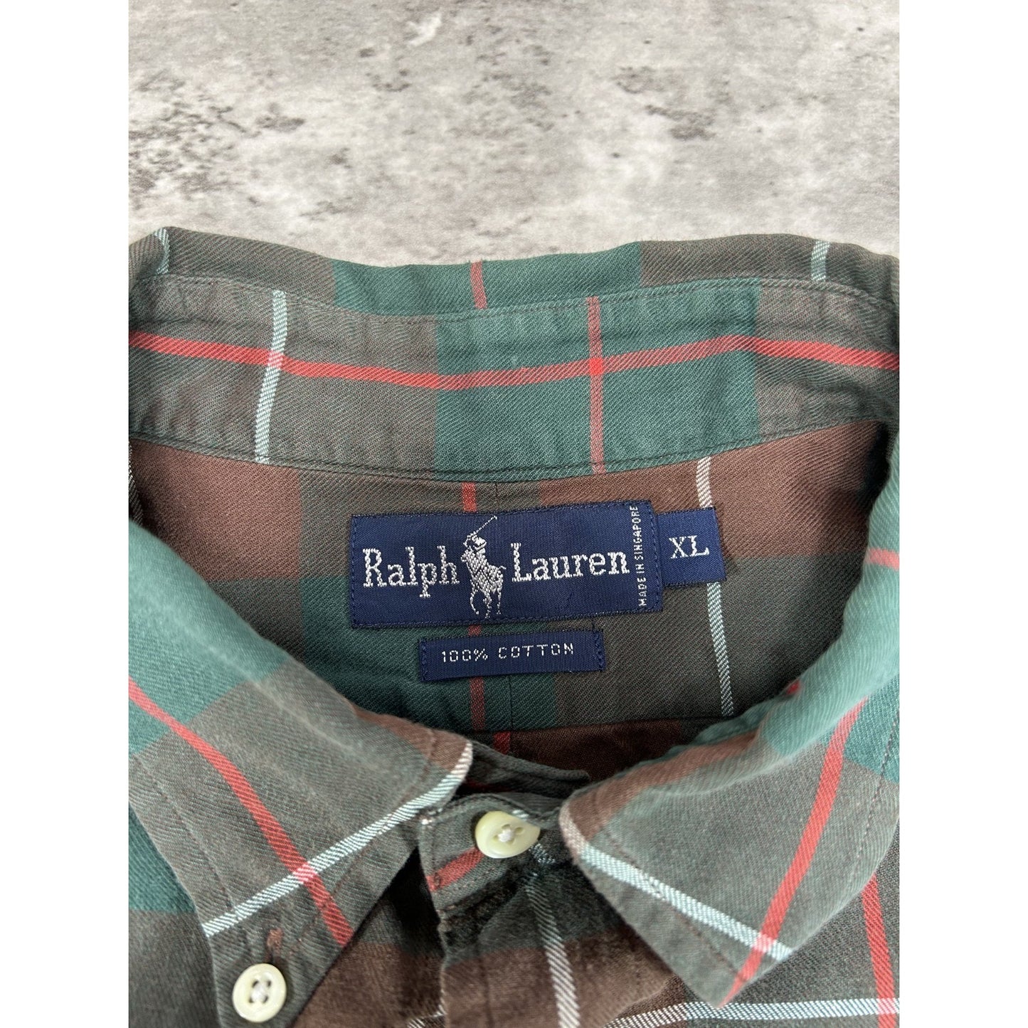 Vintage Polo Ralph Lauren Embroidered Pony Long Sleeve Button Up Shirt Sz XL