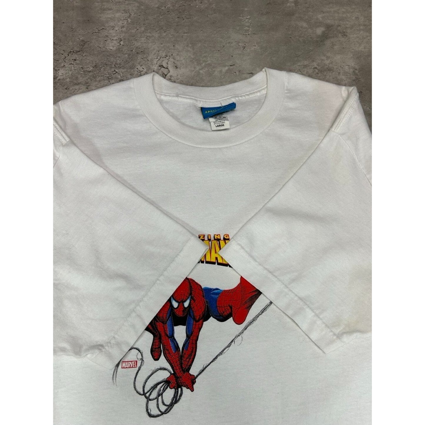 Vintage 2000s The Amazing Spiderman Marvel Comics Cartoon T-Shirt Size XL