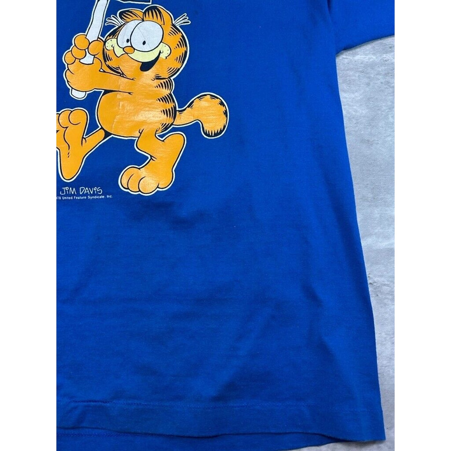 Vintage 80s Garfield Kansas City Cartoon Character Destination T-Shirt Size XL