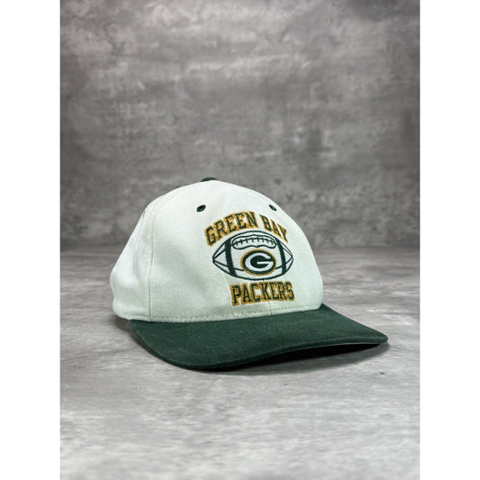 VTG 90s Green Bay Packers NFL Embroidered Champion Football Snapback Hat OSFA