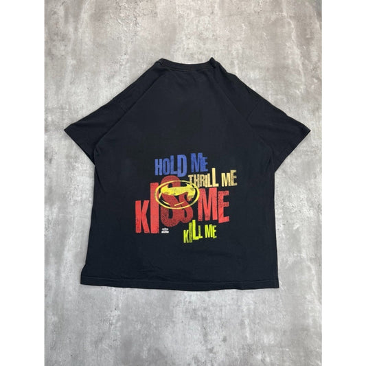 Vintage 90s U2 Batman Forever Song Promo Rock Music Band T-Shirt Size XL