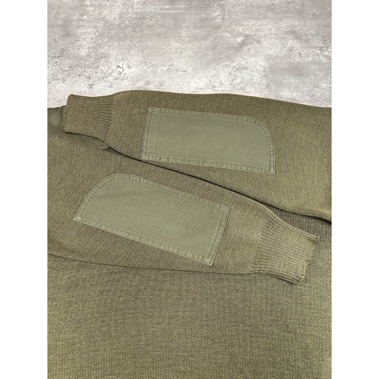 Vintage 80s/90s US Military Pullover Knit Sweater Size XL Green