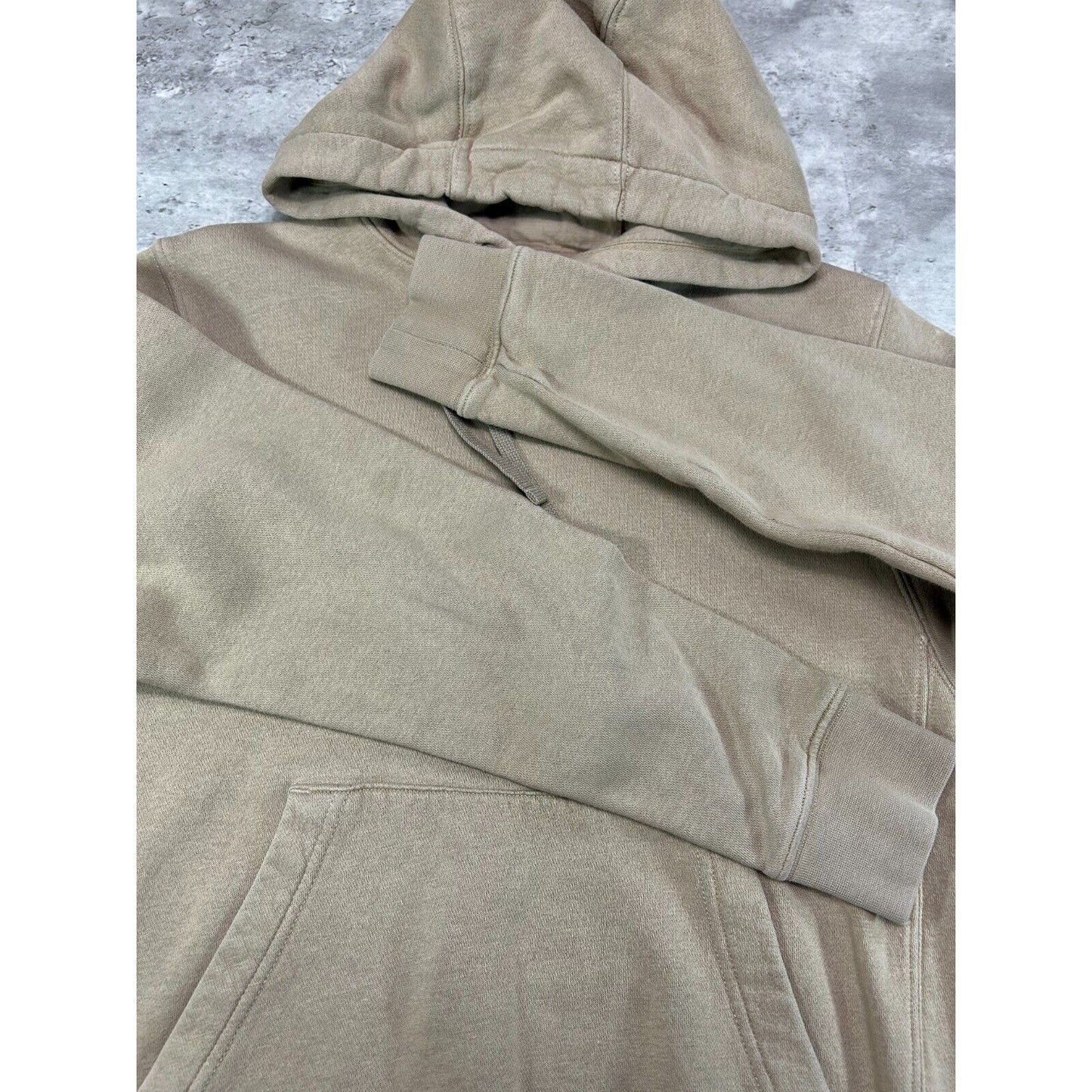 Nike Embroidered Logo Hooded Sweatshirt Size XS Beige